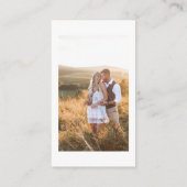 Moderne Trouwfoto's Deel de liefde QR Code Informatiekaartje (Achterkant)