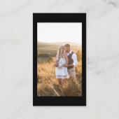 Moderne Trouwfoto's Deel de liefde QR Code Informatiekaartje (Achterkant)