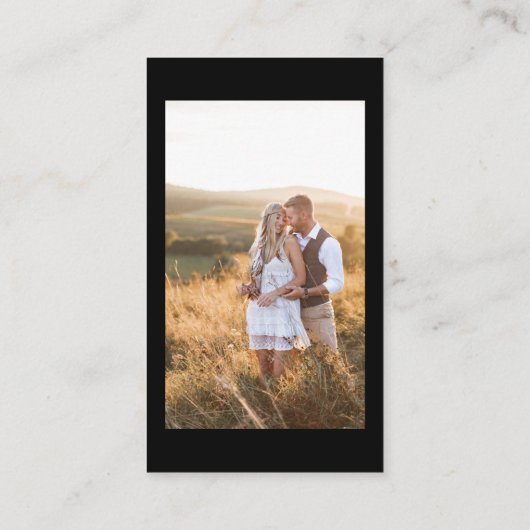 Moderne Trouwfoto's Deel de liefde QR Code Informatiekaartje (Achterkant)