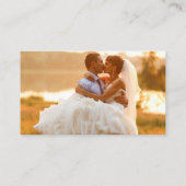 Moderne Trouwfoto's Leg de liefde vast QR-code Informatiekaartje (Achterkant)