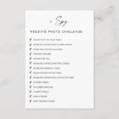 Moderne trouwfoto's leggen de liefde QR-code vast Informatiekaartje (Achterkant)