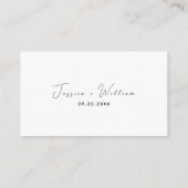 Moderne trouwfoto's of het gebeurde niet QR-code Informatiekaartje (Achterkant)