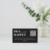 Moderne trouwfoto's of het gebeurde niet QR-code Informatiekaartje (Staand voorkant)