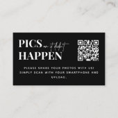 Moderne trouwfoto's of het gebeurde niet QR-code Informatiekaartje (Voorkant)
