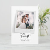 Moderne Trouwfoto's Script Bedankt (Staand voorkant)