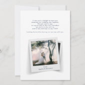 Moderne Trouwfoto's Script Bedankt (Achterkant)