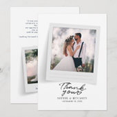 Moderne Trouwfoto's Script Bedankt (Voorkant / Achterkant)