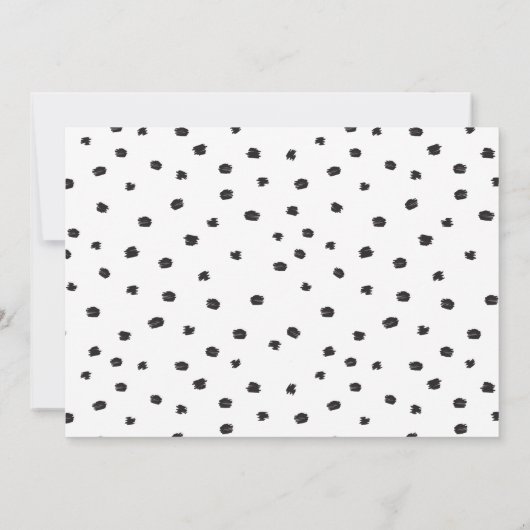 Moderne trouwfoto's Sla de datumkaarten op Aankondiging (Achterkant)