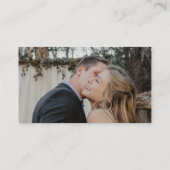 Moderne trouwgegevens QR-codefoto Informatiekaartje (Achterkant)