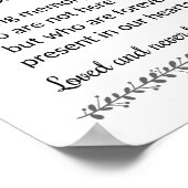 Moderne Trouwherdenking Deze Kaars Brandt Poster (Hoek)