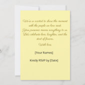 Moderne Trouwkaart-achterkantbericht Kaart (Achterkant)