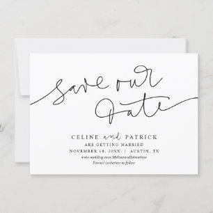 Moderne Trouwkaart, Save Our Date Kaarten