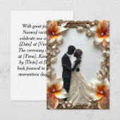 Moderne Trouwkaart Save The Date (Voorkant / Achterkant)