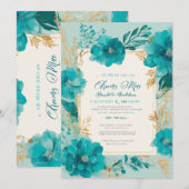 moderne trouwkaart  save the date (Voorkant / Achterkant)