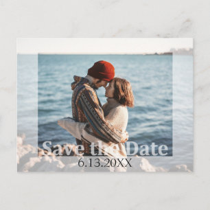 Moderne Trouwkaart Save the Date Foto Postkaart