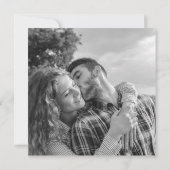 Moderne Trouwkaart Save The Date Geometrisch Hart (Achterkant)