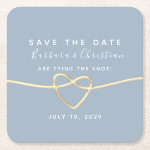Moderne Trouwkaart Save The Date Uitnodiging Kartonnen Onderzetters