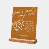 Moderne Trouwkaarten Piedestaltafel Sign Acryl Bord (Hoek)