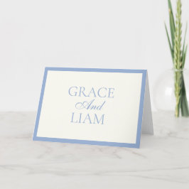 Moderne Trouwkaartjes met Elegante Rand Bedankkaart