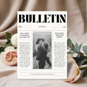 Moderne trouwkrant Bewaar de datumfotokaart Save The Date