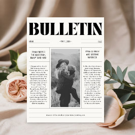 Moderne trouwkrant Bewaar de datumfotokaart Save The Date