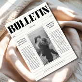 Moderne trouwkrant Bewaar de datumfotokaart Save The Date