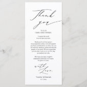 Moderne Trouwplaats Instelkaart Bedankkaart Programmakaart (Voorkant)