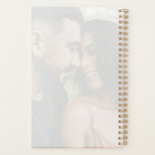 Moderne trouwplanner met foto & kalligrafie planner (Achterkant)
