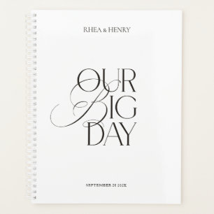 Moderne Trouwplanner Notitieboek "Onze Grote Dag"