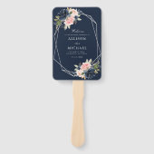 Moderne trouwprogramma voor marinesjager en doorsn handwaaier (Voorkant)