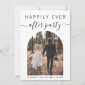 Moderne trouwreceptie foto kaart (Voorkant)