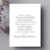 Moderne trouwreceptie foto kaart