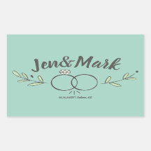 Moderne Trouwring Doodle Save the Date