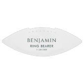 Moderne Trouwringdrager Custom American Football (Paneel)