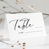 Moderne Trouwtafel Nummer Plaats Kaart Plaatskaartje