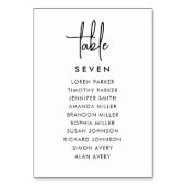 Moderne Trouwtafel Zitgrafiek Kaart (Achterkant)