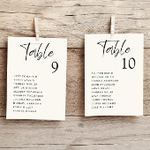 Moderne Trouwtafel Zitkaart Kaart