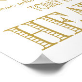 Moderne trouwtekst ter nagedachtenis aan geliefde poster (Hoek)