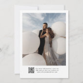 Moderne Trouwtypografie met Boogfoto Save The Date (Achterkant)