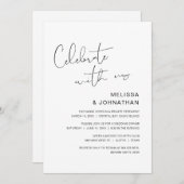 Moderne trouwuitstap, vier het met ons kaart (Voorkant / Achterkant)