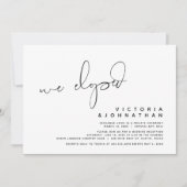 Moderne Trouwvlucht, Verrassing, we zijn weggelope Kaart (Voorkant)