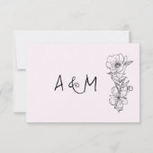 Moderne trouwwebsite | RSVP QR-code. (Achterkant)