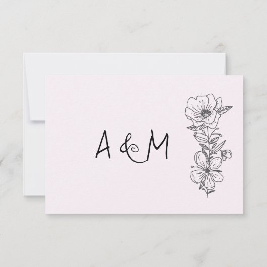 Moderne trouwwebsite | RSVP QR-code. (Achterkant)