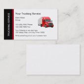Moderne Trucking Service Business Card Template Visitekaartje (Voorkant / Achterkant)