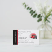 Moderne Trucking Service Business Card Template Visitekaartje (Staand voorkant)