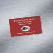 Moderne trucking service magnetisch visitekaartje (Voorbeeld)