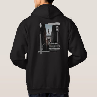 Moderne trui met op maat gemaakte achterkantprint hoodie