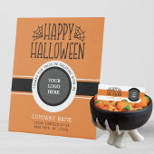 Moderne Trunk of Trakteer Halloween Business Dank  Reclamebord Met Voetstuk