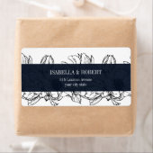 Moderne Tuin | Blauw | Bloemige bruiloft Etiket (Insitu)