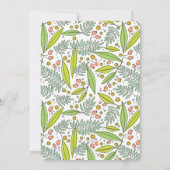 Moderne tuin bruiloft uitnodiging (Achterkant)